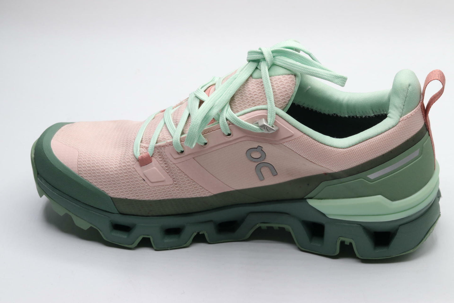 On Women's Cloudwander Waterproof Sneakers, Doe | Ivy, Pink, Green, 10 Medium US