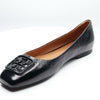 Tory Burch Women's Georgia Perfect Black Flats Wrinkle 6.5 US