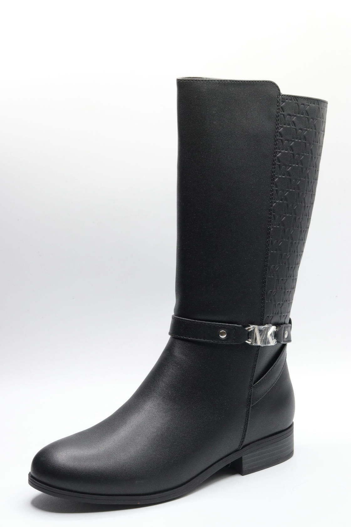 Michael Kors Girl's Finley Drake (Little Kid/Big Kid) Black/Silver 4 Big Kid M