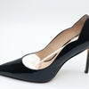 Stuart Weitzman Womens Stuart 100 Scallop Pump Black 7.5 B