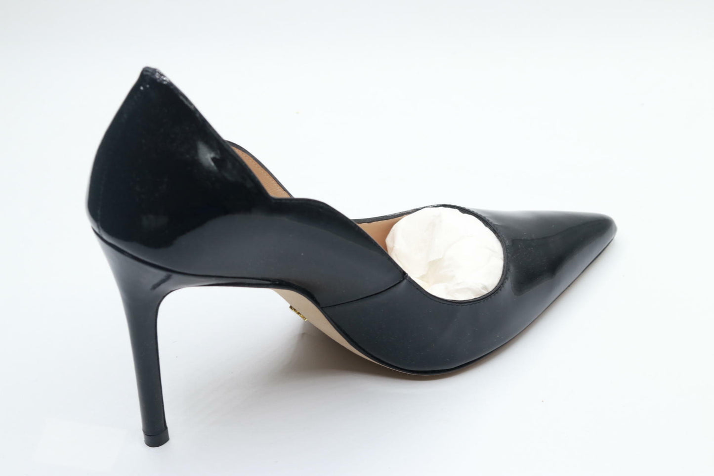 Stuart Weitzman Womens Stuart 100 Scallop Pump Black 7.5 B