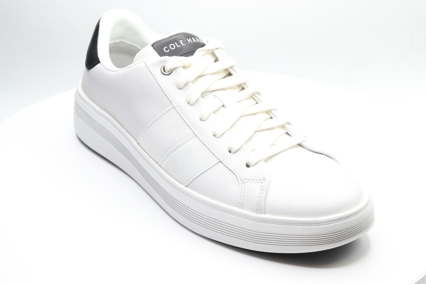 Cole Haan Men's Grand Crosscourt Premier, White/Black/Birch, 7.5-M US