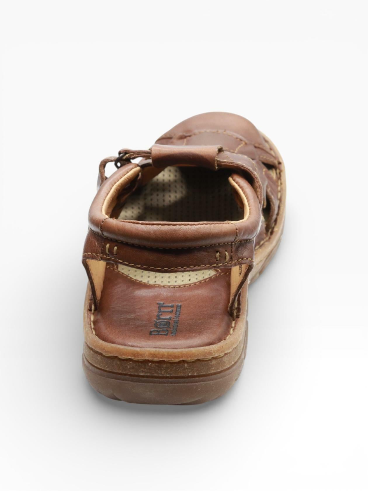 BORN Men’s Cabot III Brown Leather Fisherman Sandals Casual Comfort Shoes Size 11 M