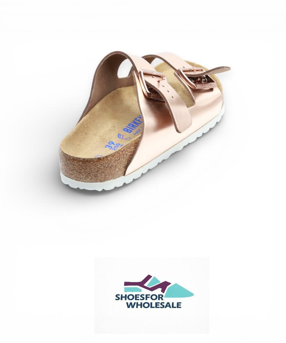 Birkenstock 95209139 Arizona Sfb W/Wht Cop Ltr 39