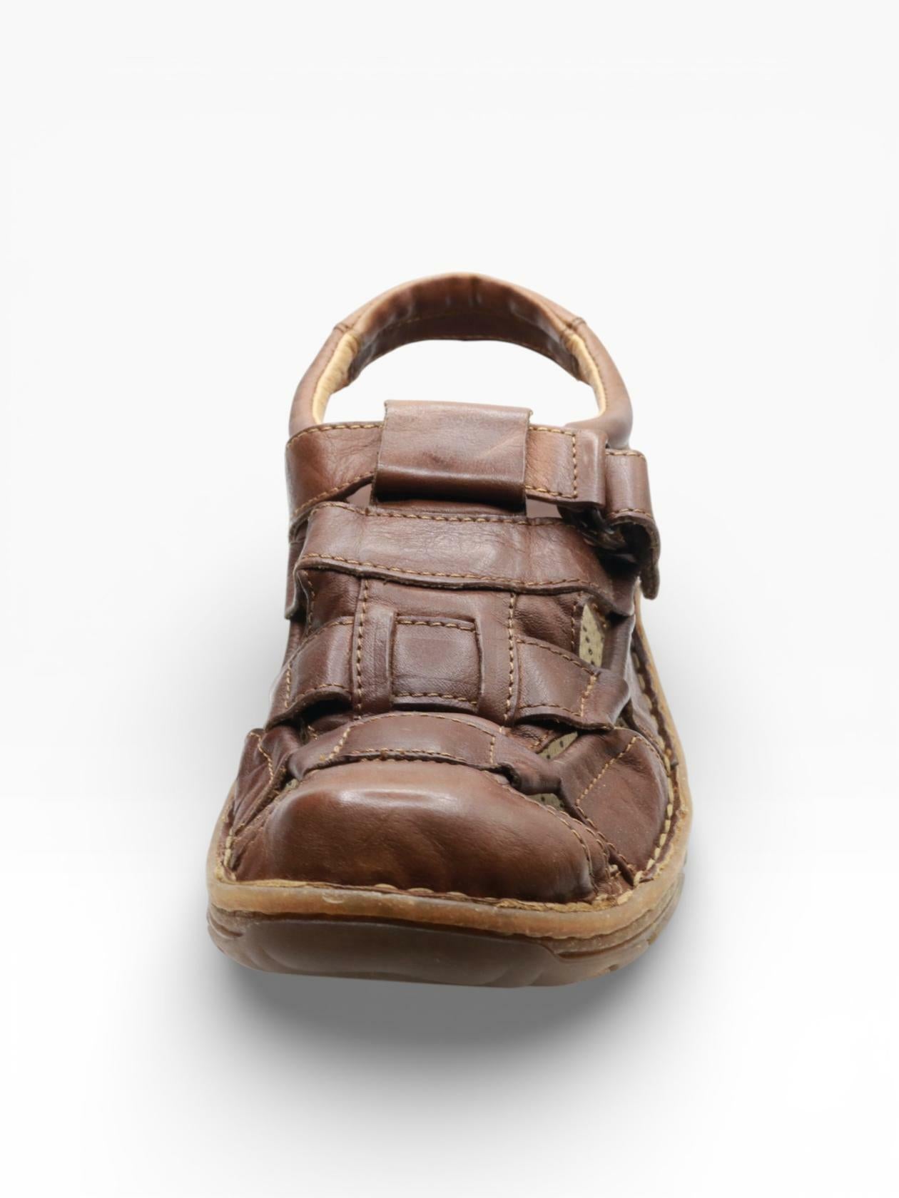 BORN Men’s Cabot III Brown Leather Fisherman Sandals Casual Comfort Shoes Size 11 M