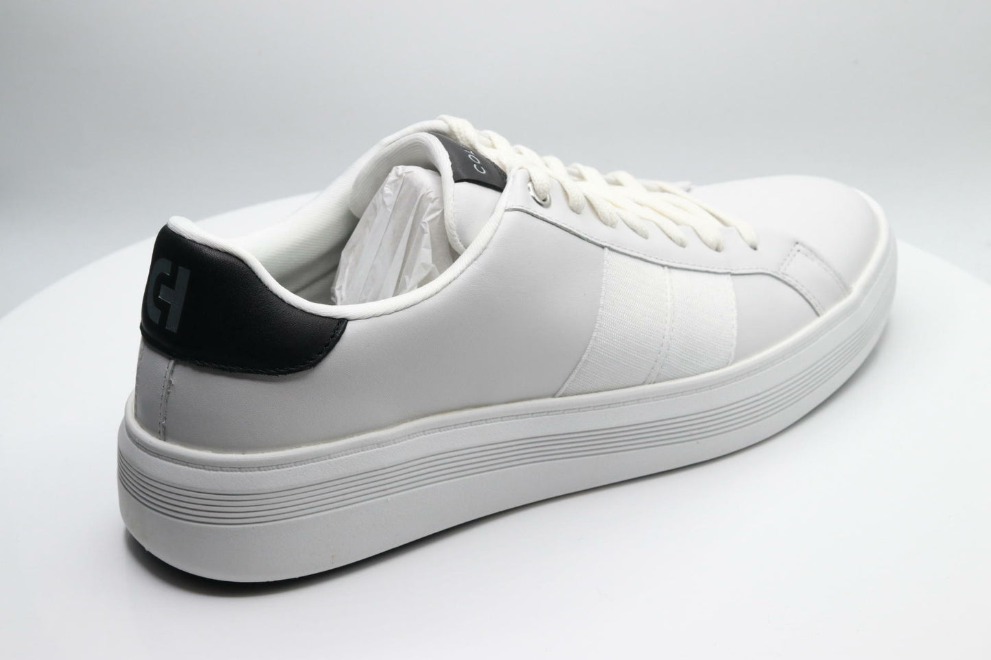Cole Haan Men's Grand Crosscourt Premier, White/Black/Birch, 7.5-W US