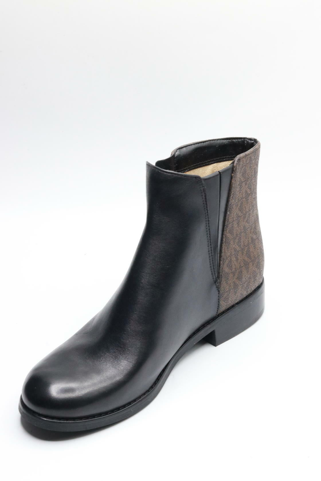 Michael Michael Kors Womens Lainey Leather Booties Black 5 Medium (B,M)