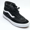 Vans Crockett High Pro in Skateboard Mens  Black and White Sneakers 8M