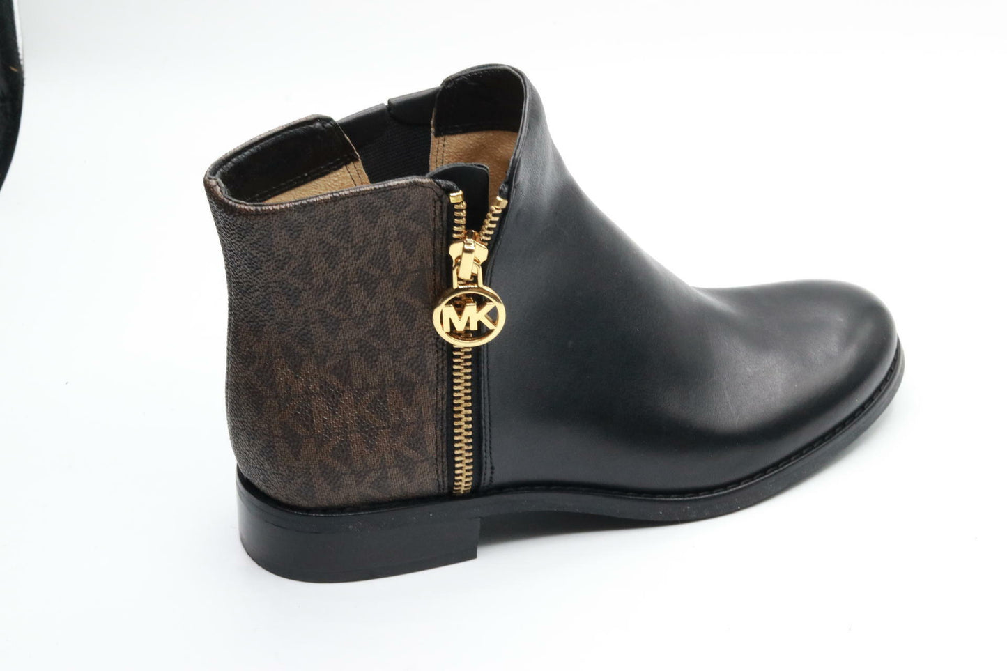 Michael Michael Kors Womens Lainey Leather Booties Black 5 Medium (B,M)
