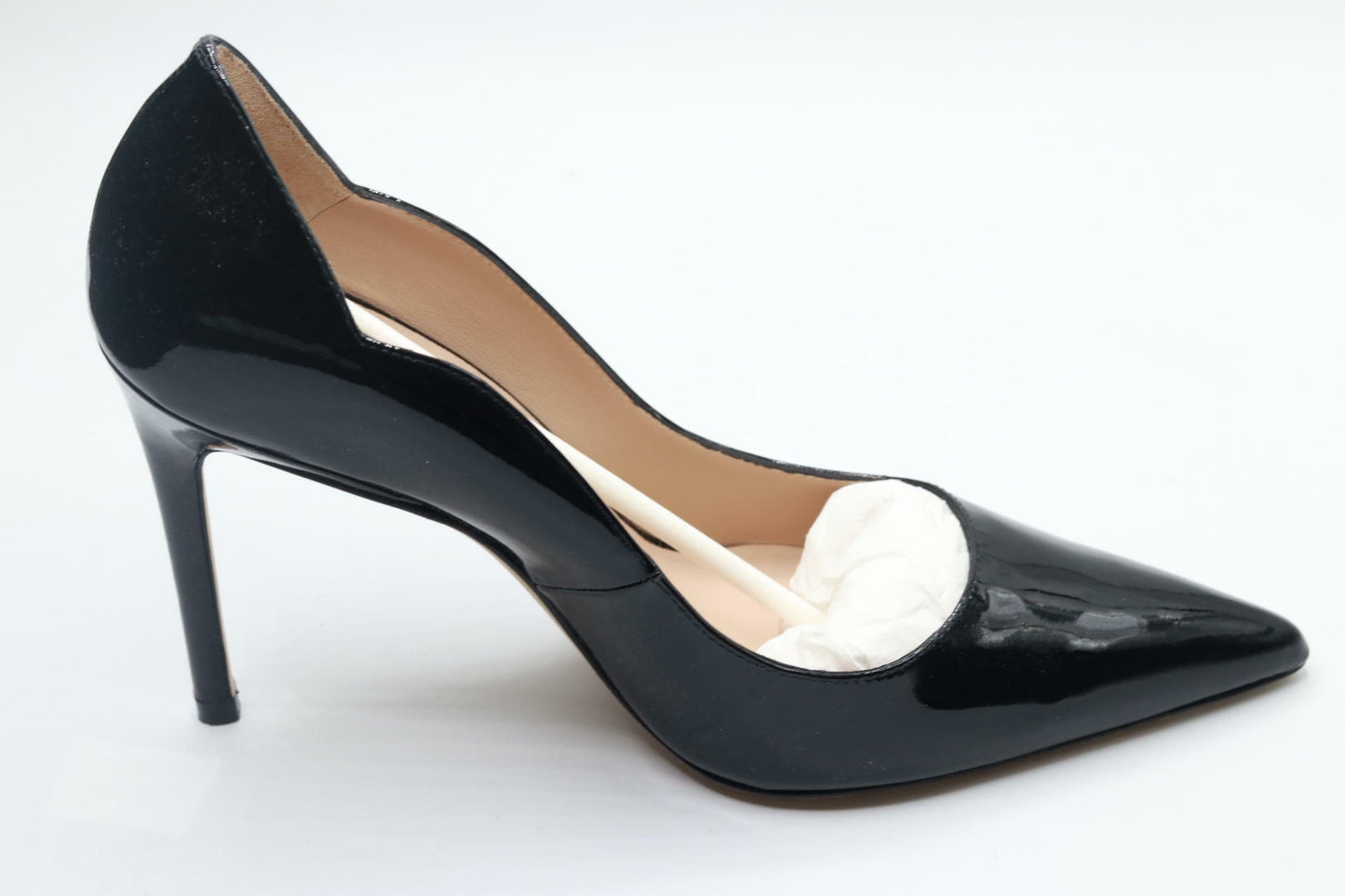 Stuart Weitzman Womens Stuart 100 Scallop Pump Black 7.5 B