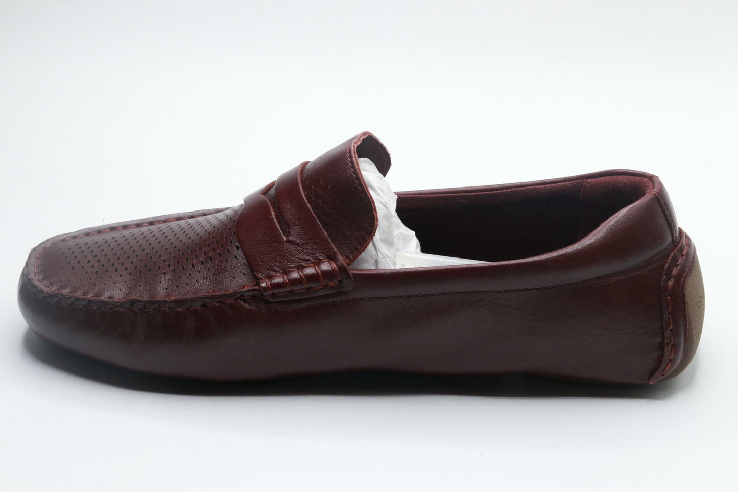 Cole Haan Men's Grand Laser Penny Driver Loafer Bloodstone Truffle 10.5 W