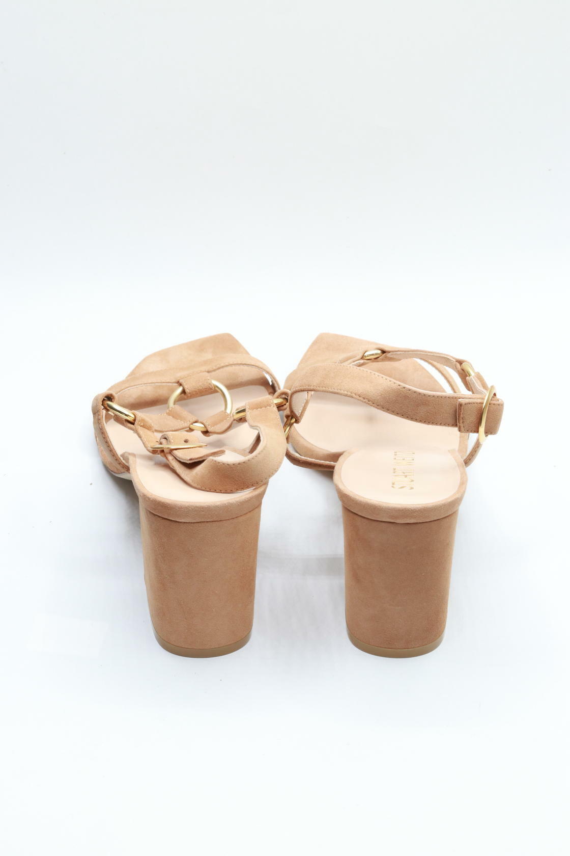 Stuart Weitzman Lalita 75 Blok Sandal Tan 6 M