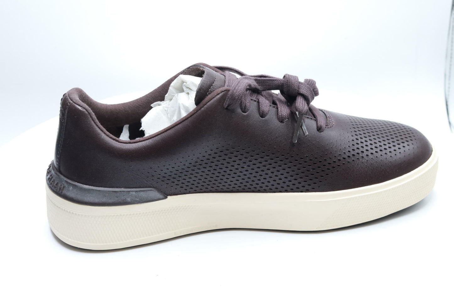 Cole Haan Grandpro Crew Laser Dark Chocolate/Ivory/Syrah 7 W - Wide