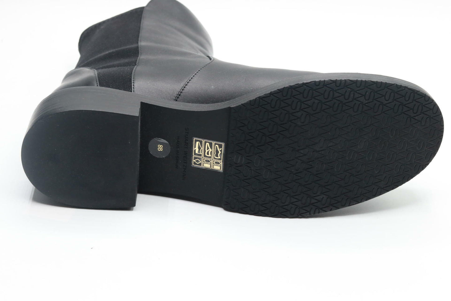 Stuart Weitzman 5050 Bold Zip Bootie Black 7 B
