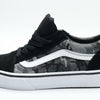 Vans Boys Old Skool Pattern Camo Skate  Sneaker Black/True White 4 Y BIG KID