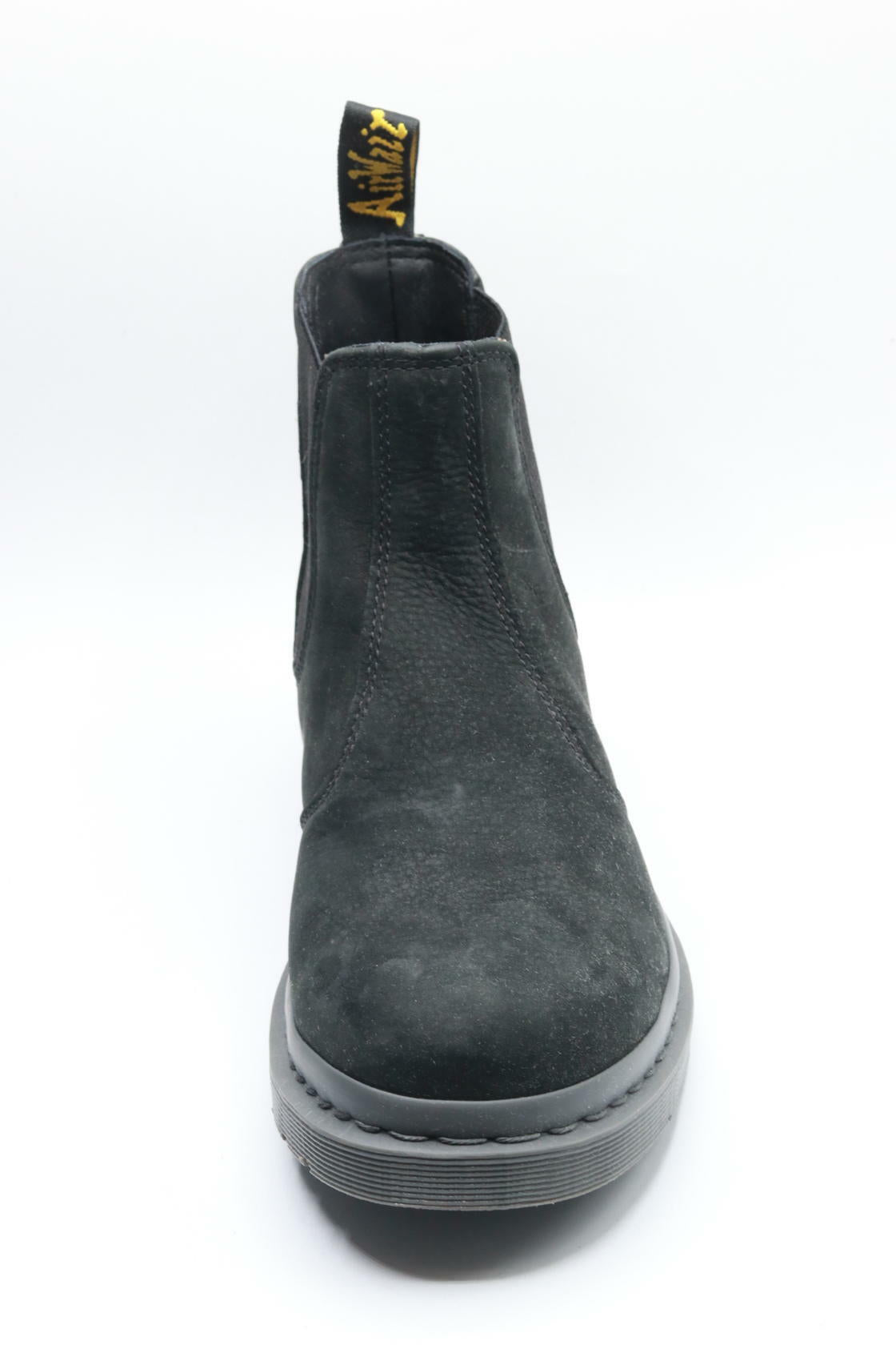 DR. MARTENS Men's Amphibians, Black Milled Nubuck Wp, 11