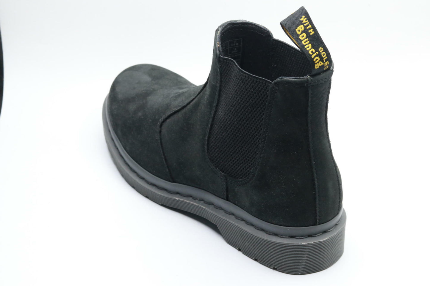 DR. MARTENS Men's Amphibians, Black Milled Nubuck Wp, 11