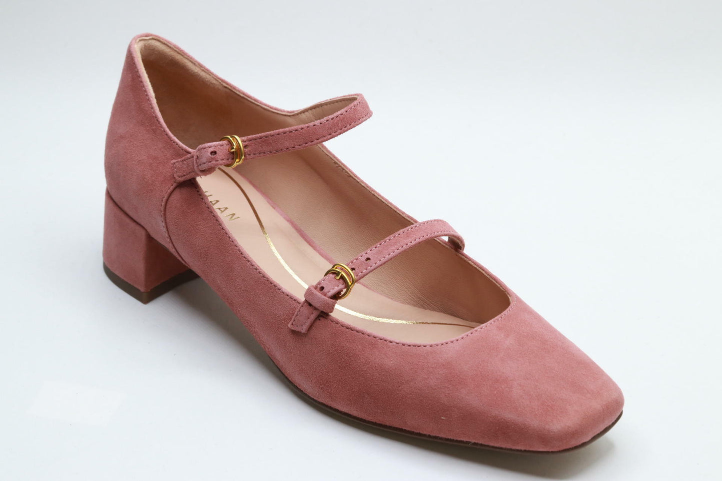 Cole Haan Women's Paxton Maryjane Pump, Rouge Suede, 7.5