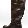 Frye Women's 40058 Melissa Double Sole Button Lug Brown, 8.5 M US