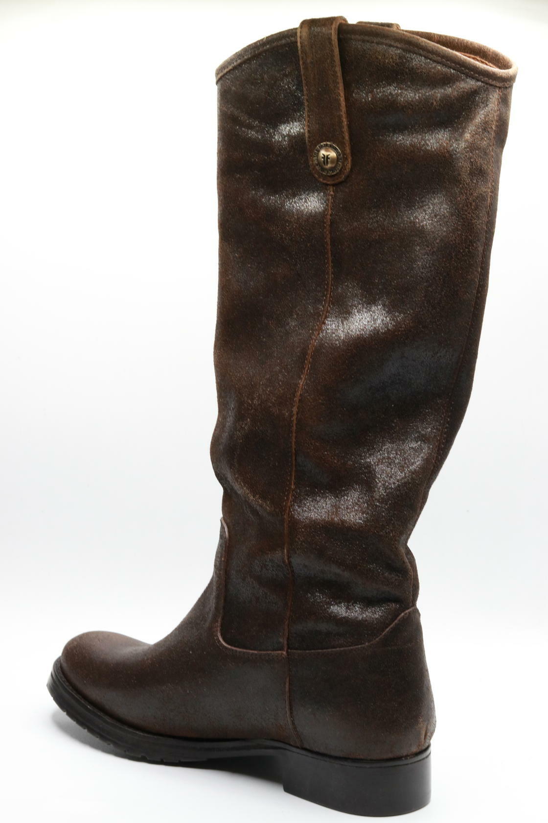 Frye Women's 40058 Melissa Double Sole Button Lug Brown, 8.5 M US
