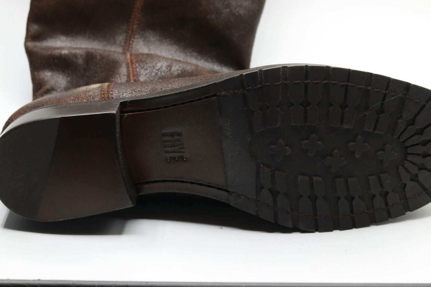 Frye Women's 40058 Melissa Double Sole Button Lug Brown, 8.5 M US