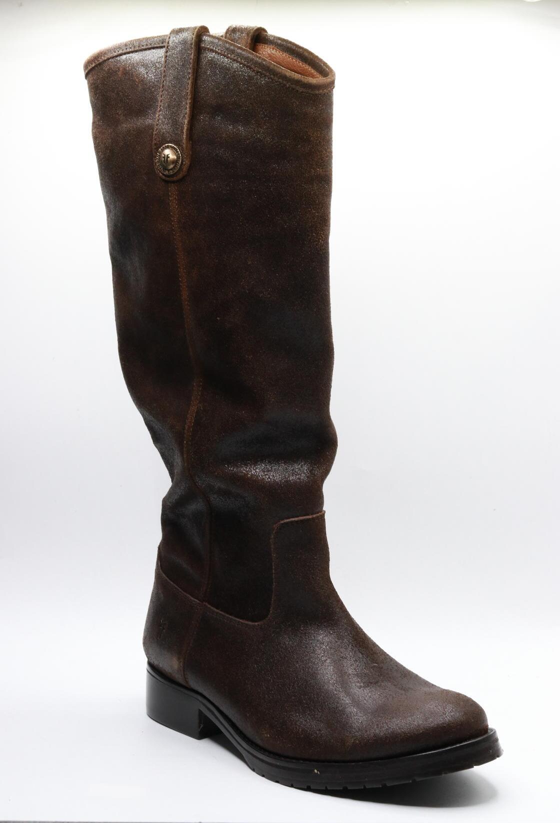Frye Women's 40058 Melissa Double Sole Button Lug Brown, 8.5 M US