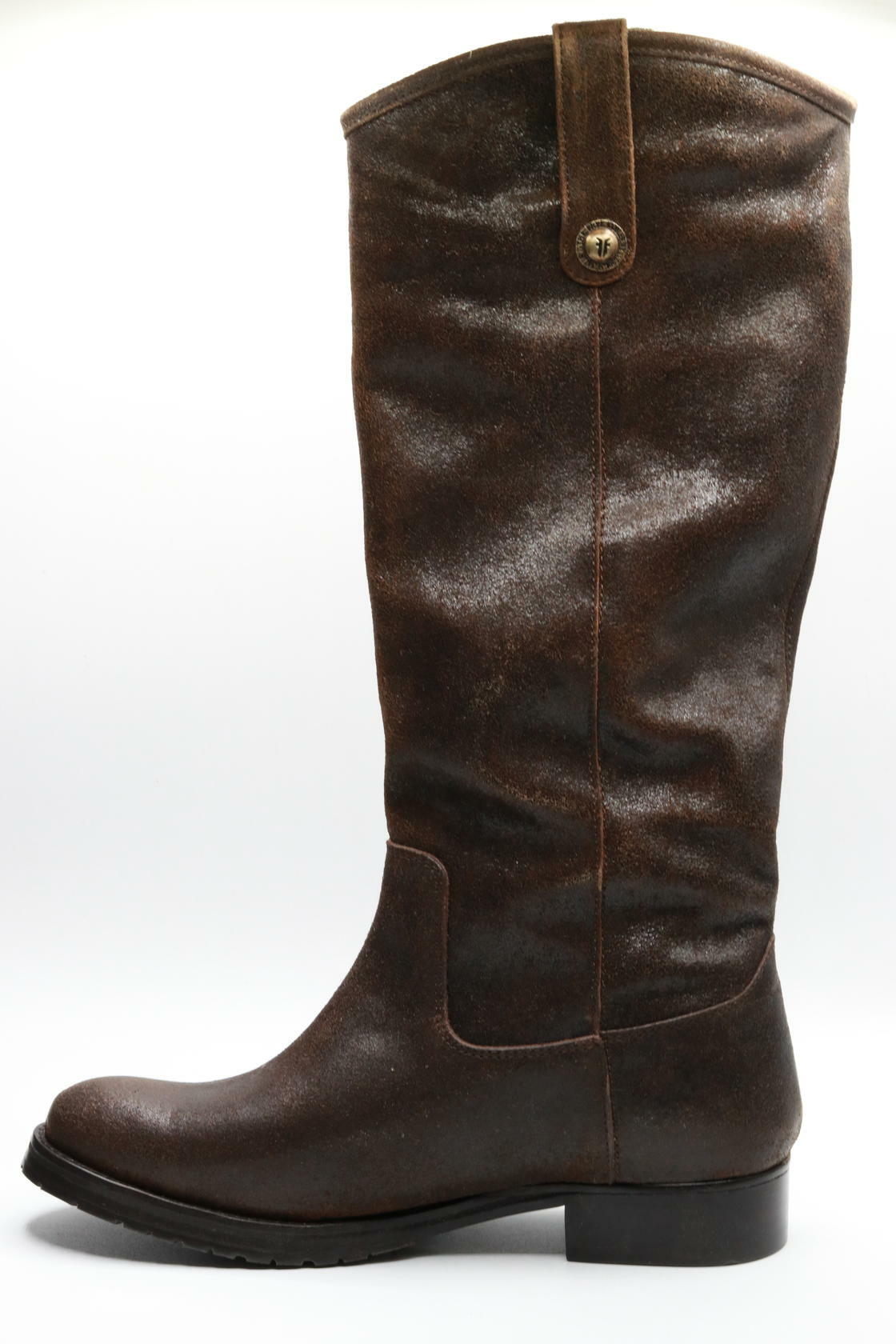 Frye Women's 40058 Melissa Double Sole Button Lug Brown, 8.5 M US