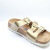 Birkenstock Betula Licensed Leo Soft Metal Gold Birko-Flor™ EU 37 (US Women's 6-6.5) Narrow