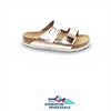 Birkenstock 95209139 Arizona Sfb W/Wht Cop Ltr 39