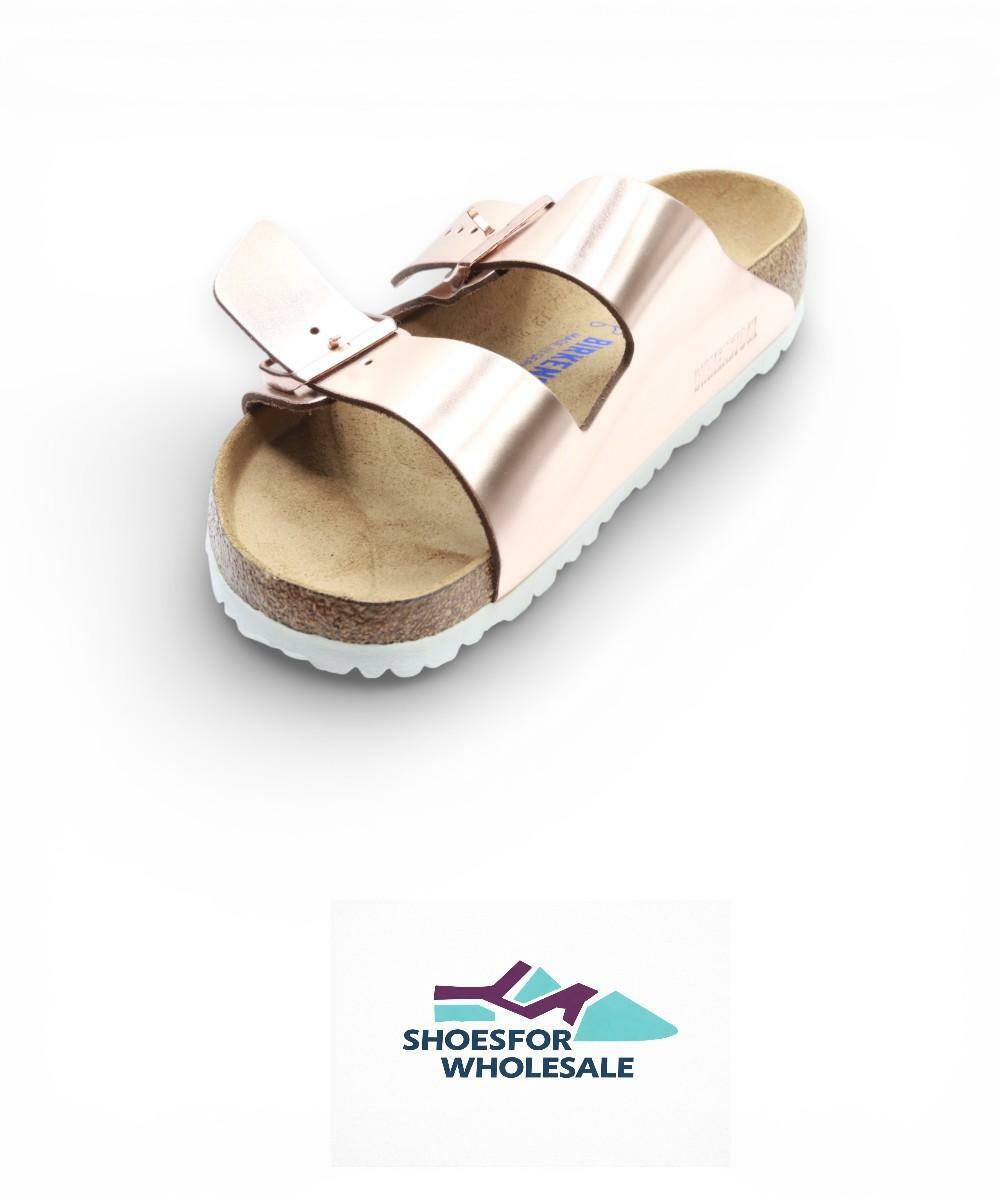 Birkenstock 95209139 Arizona Sfb W/Wht Cop Ltr 39