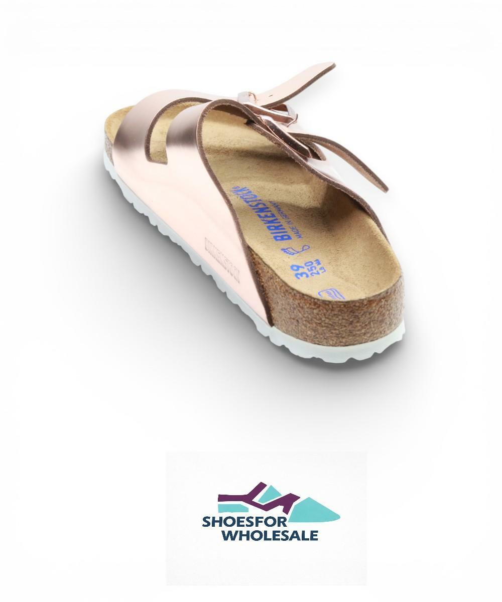 Birkenstock 95209139 Arizona Sfb W/Wht Cop Ltr 39