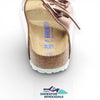 Birkenstock 95209139 Arizona Sfb W/Wht Cop Ltr 39