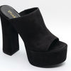 Stuart Weitzman Skyhigh 145 Pearl Slide Black 10.5 B