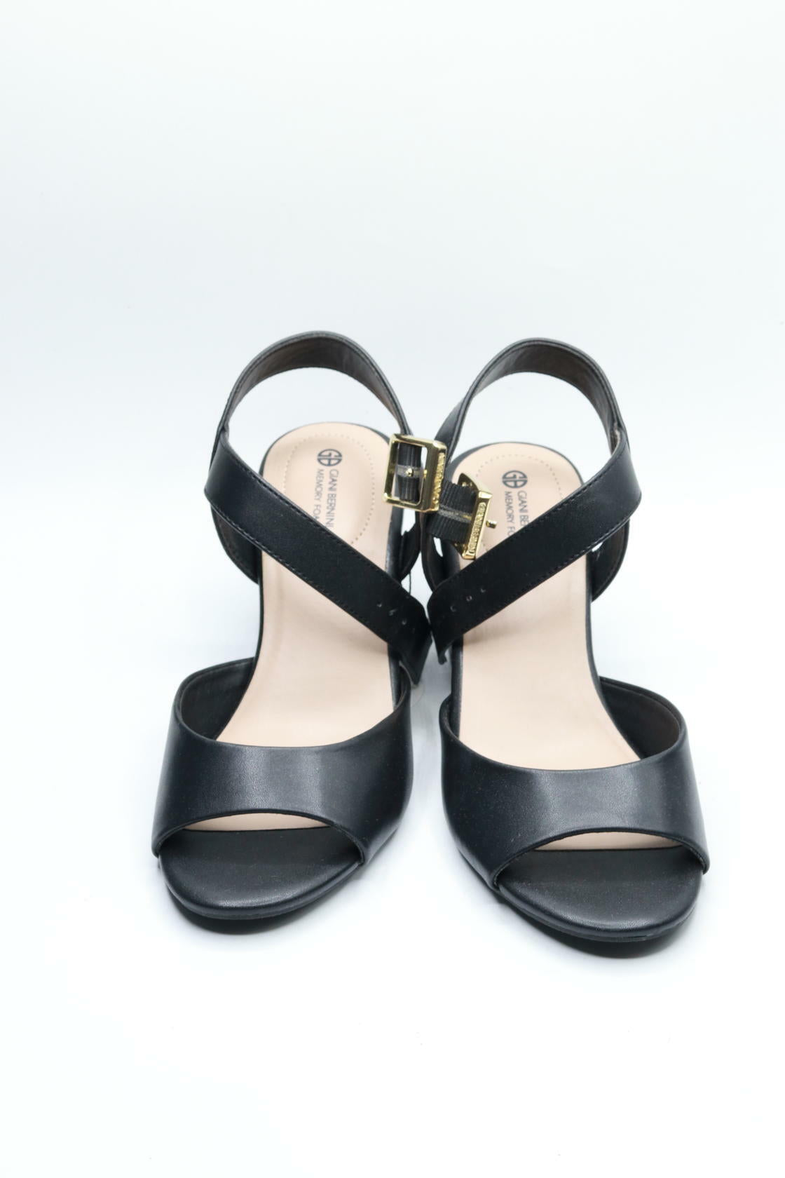 Giani Bernini Womens Townsonn Faux Leather Block Heels Black 6 Medium (B,M)