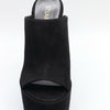 Stuart Weitzman Skyhigh 145 Pearl Slide Black 10.5 B