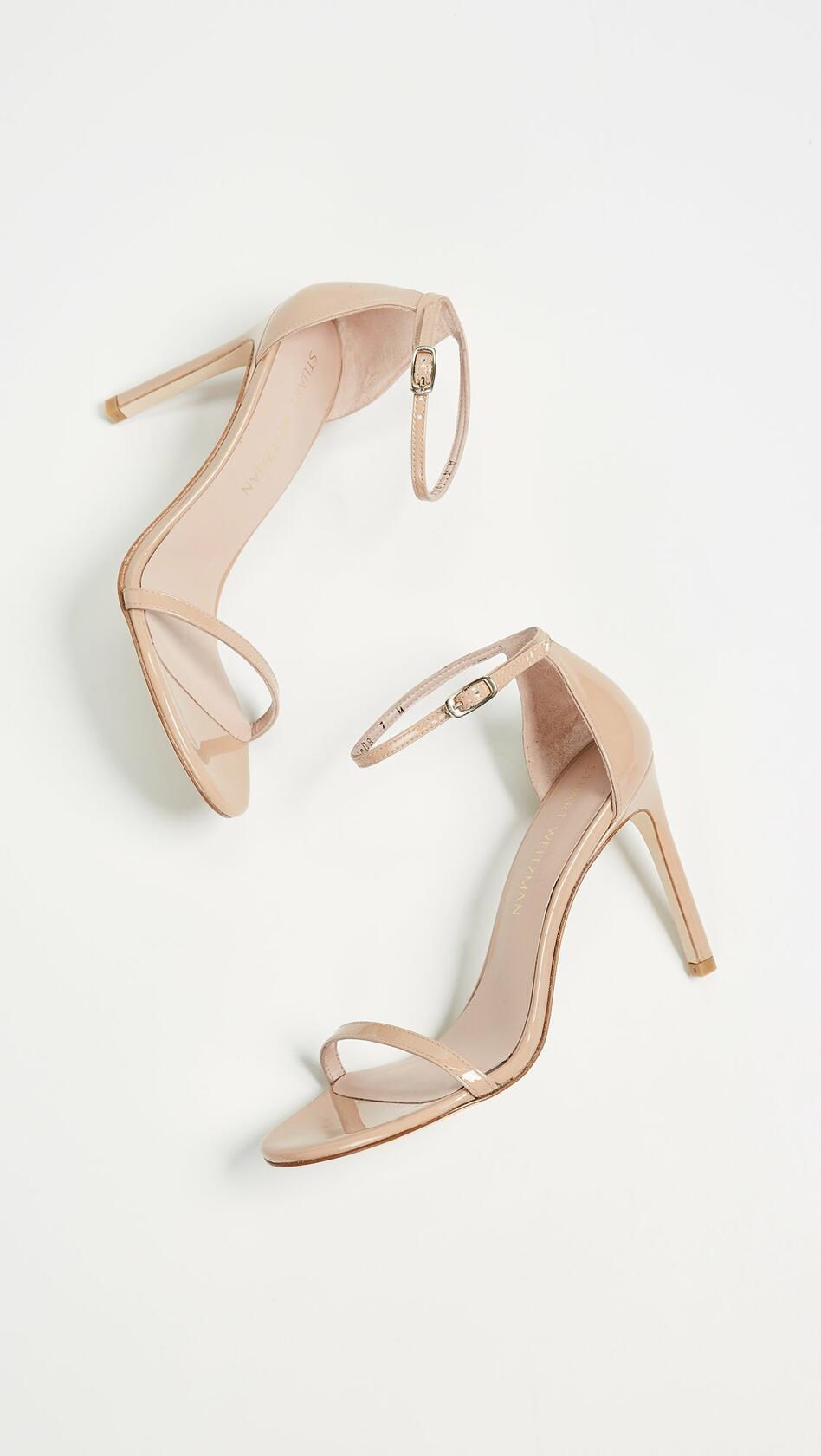Stuart Weitzman Nudistsong Ankle Strap Sandal Adobe 10.5 M