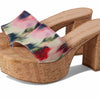 Stuart Weitzman Squarehigh Platform 95 Slide Watercolor 9 B
