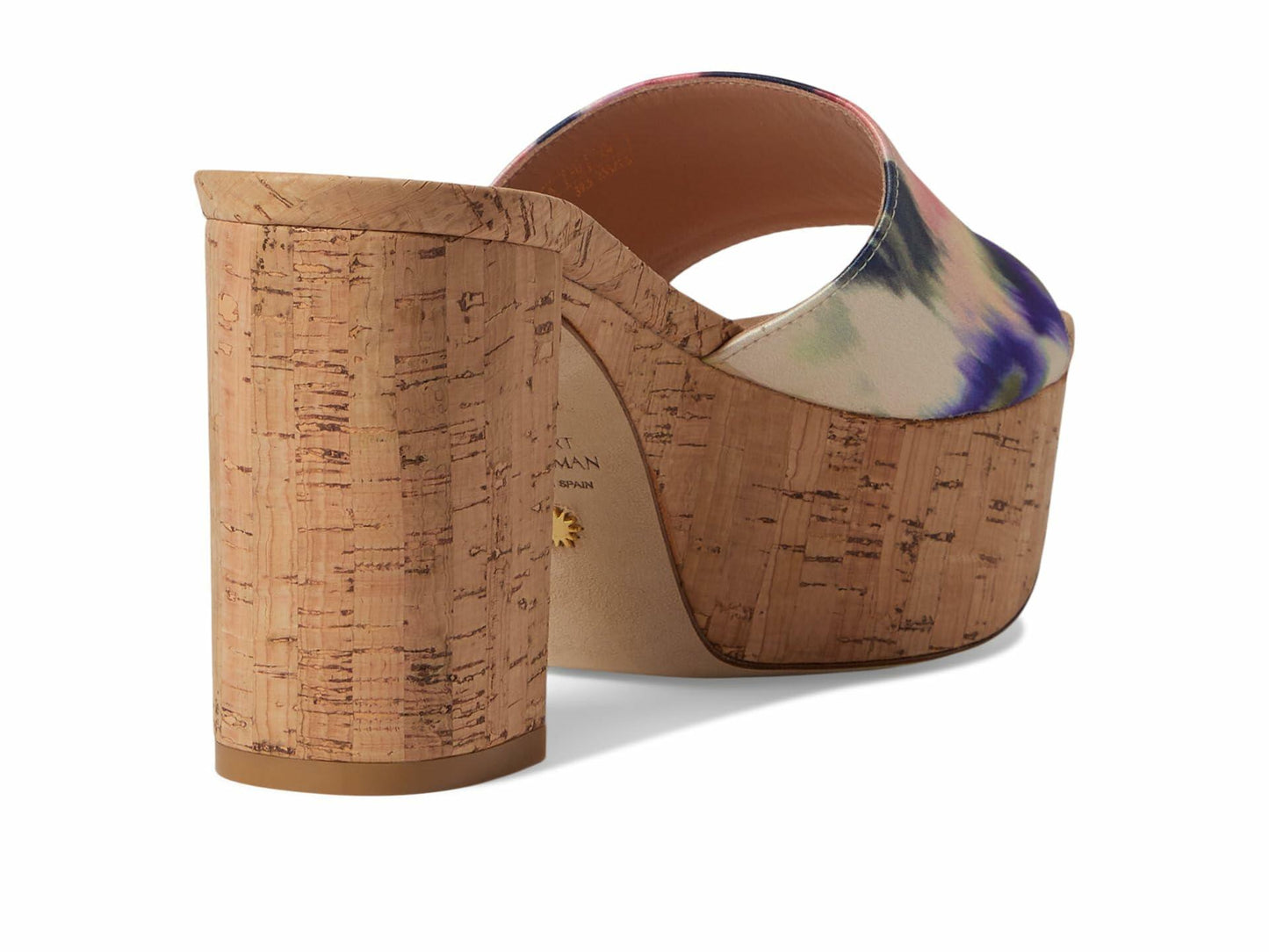 Stuart Weitzman Squarehigh Platform 95 Slide Watercolor 9 B