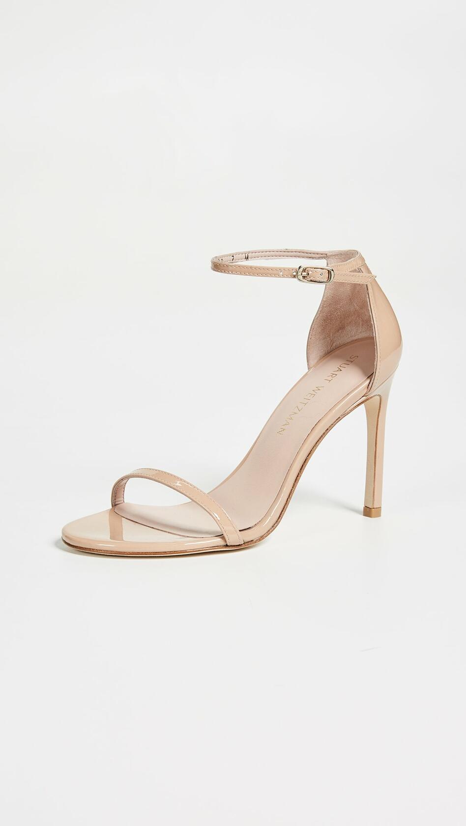 Stuart Weitzman Nudistsong Ankle Strap Sandal Adobe 10.5 M