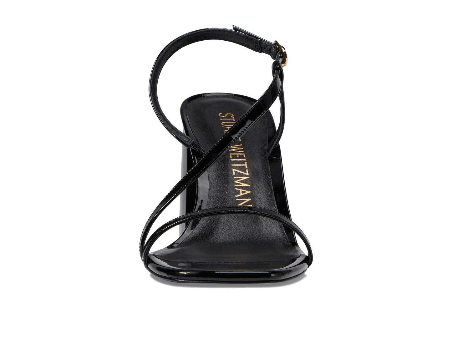Stuart Weitzman Soiree 85 Block Sandal Black 7.5 B