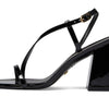 Stuart Weitzman Soiree 85 Block Sandal Black 7.5 B