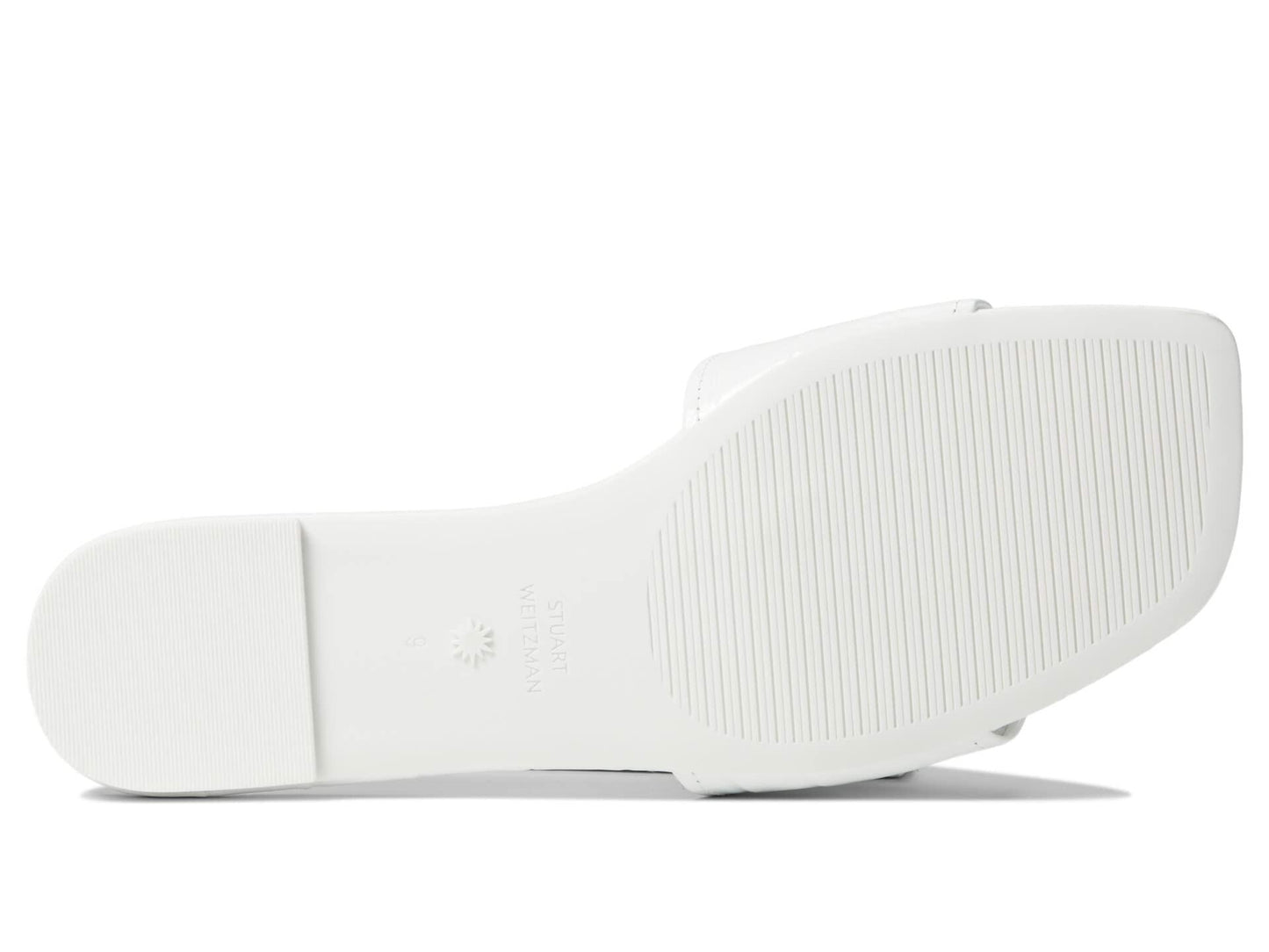 Stuart Weitzman Summer Slide Sandal White 7.5 B