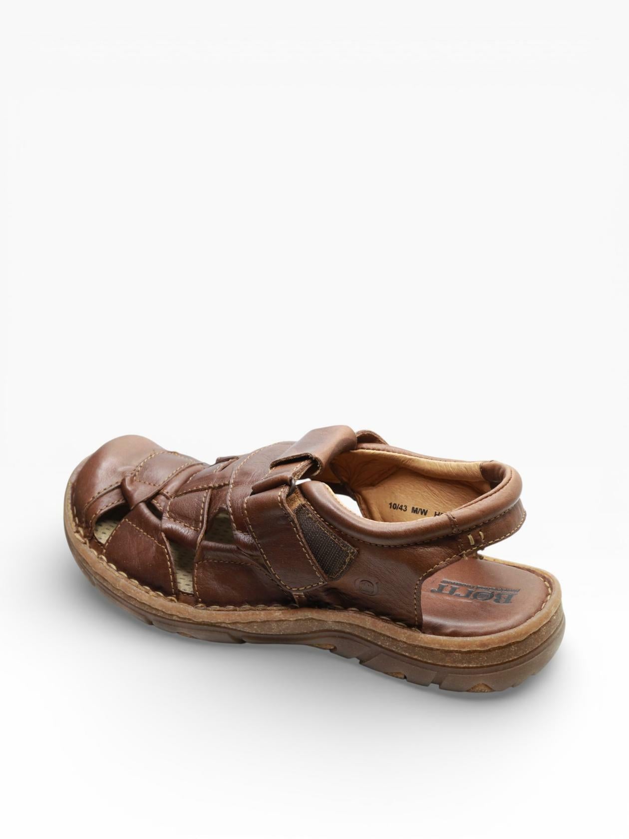BORN Men’s Cabot III Brown Leather Fisherman Sandals Casual Comfort Shoes Size 11 M