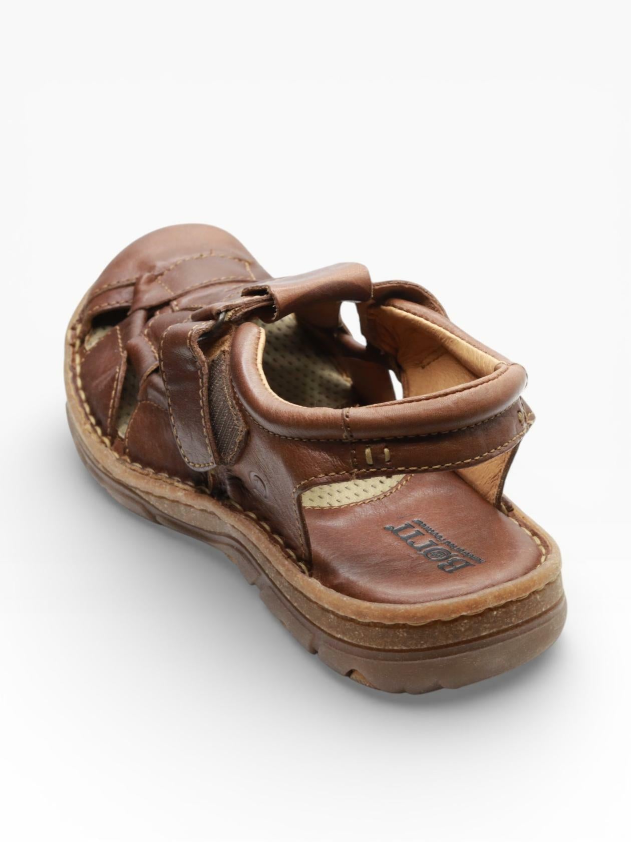 BORN Men’s Cabot III Brown Leather Fisherman Sandals Casual Comfort Shoes Size 11 M