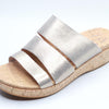 KORK-EASE Women's Menzie Sandal, Gold, Size 9 M US