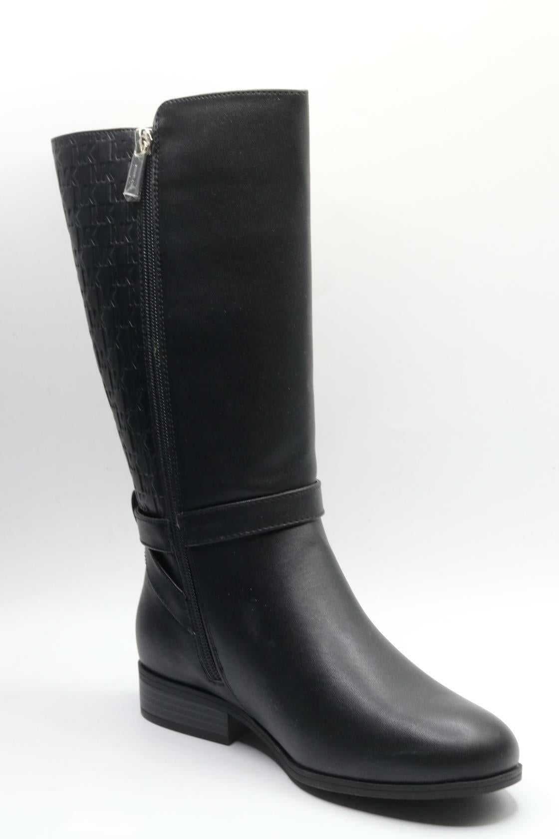 Michael Kors Girl's Finley Drake (Little Kid/Big Kid) Black/Silver 4 Big Kid M