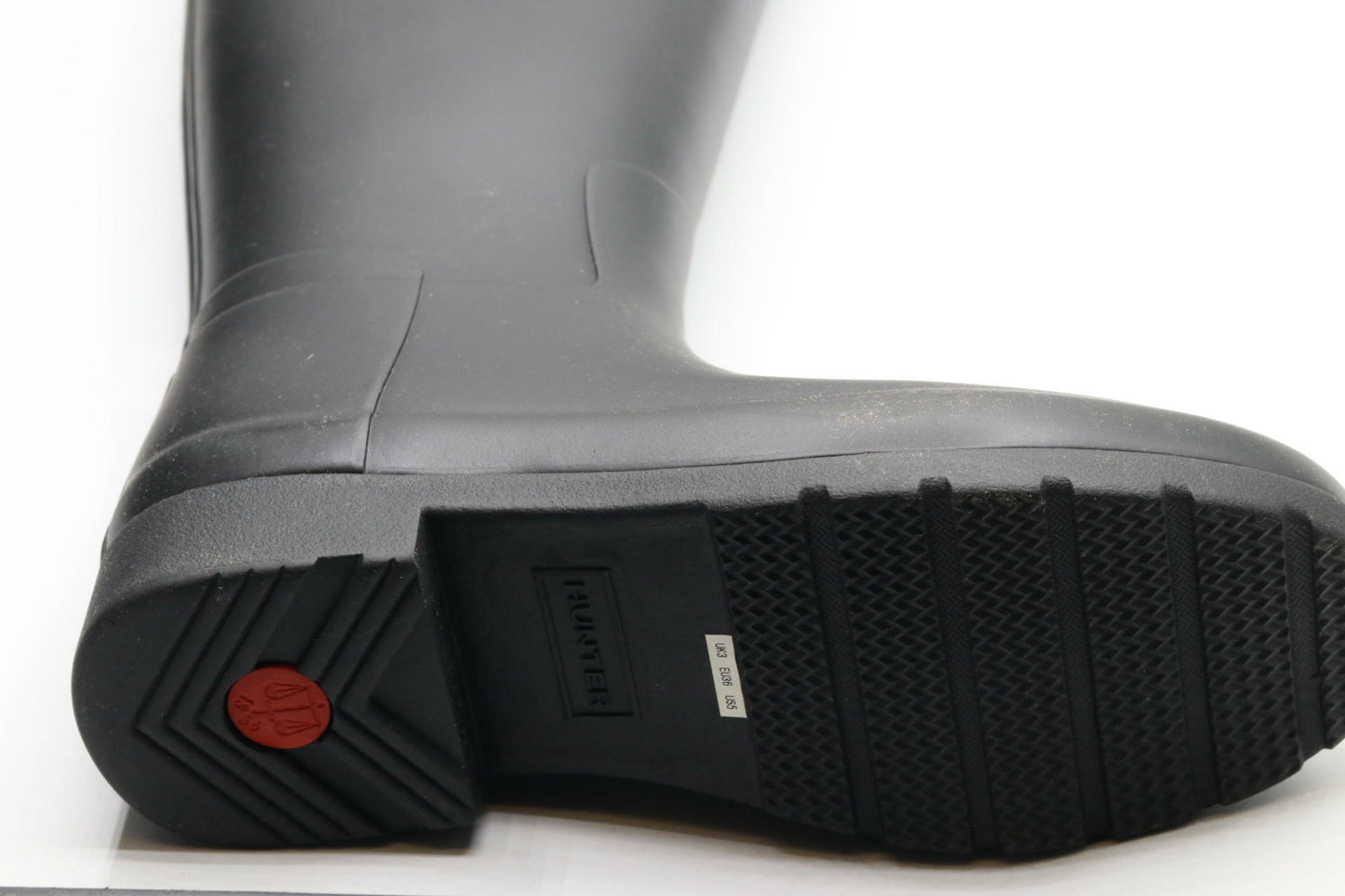 Hunter Original Refined Wide Calf Rain Boot Matte Black 5 M