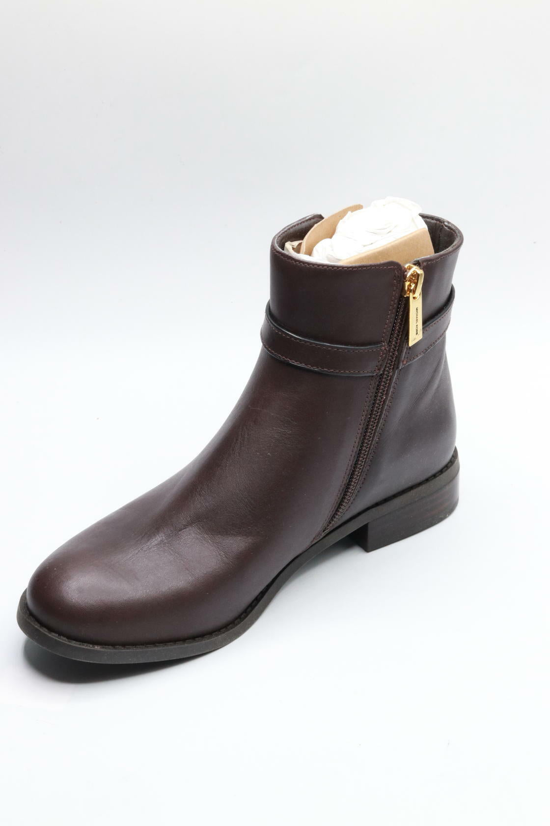 Michael Kors Finley Flat Bootie Chocolate 1 6 M
