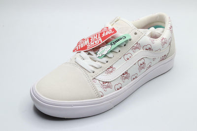 Vans Comfycush Old Skool (Coldhearted) True White/True White Men's 7, Women's 8.5 Medium