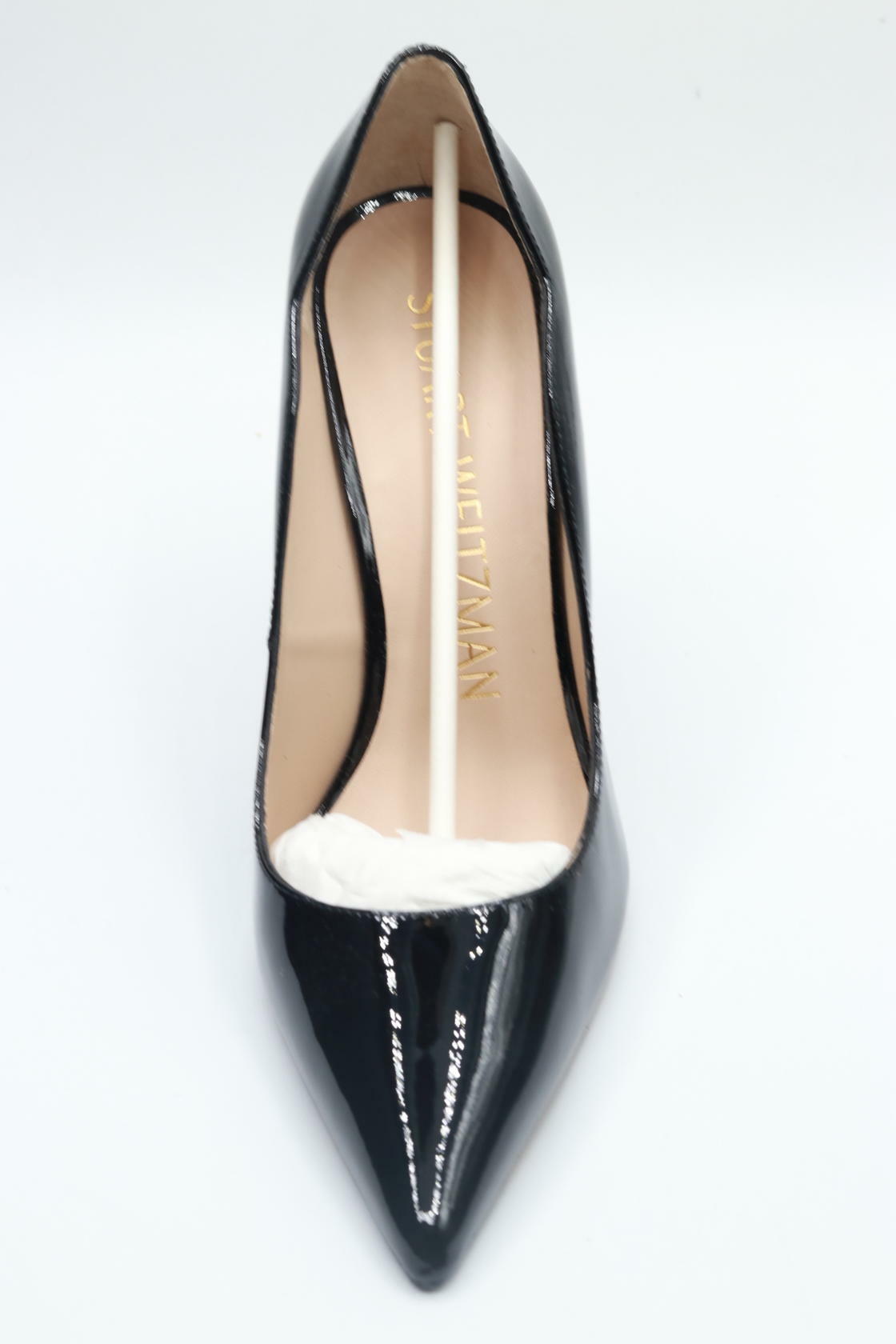 Stuart Weitzman Womens Stuart 100 Scallop Pump Black 7.5 B